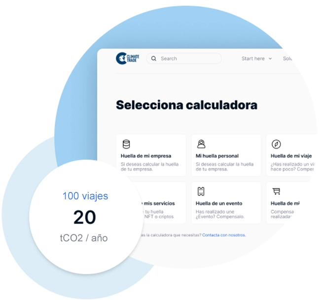 Calcule su huella de carbono con nuestras calculadoras