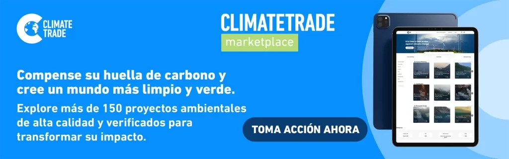 descubre y compra créditos de carbono de diferentes precios en un marketplace